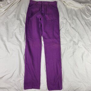 Vintage Wrangler Purple Jeans Womens 13 x 34 Walking Fashion Outdoors Casual